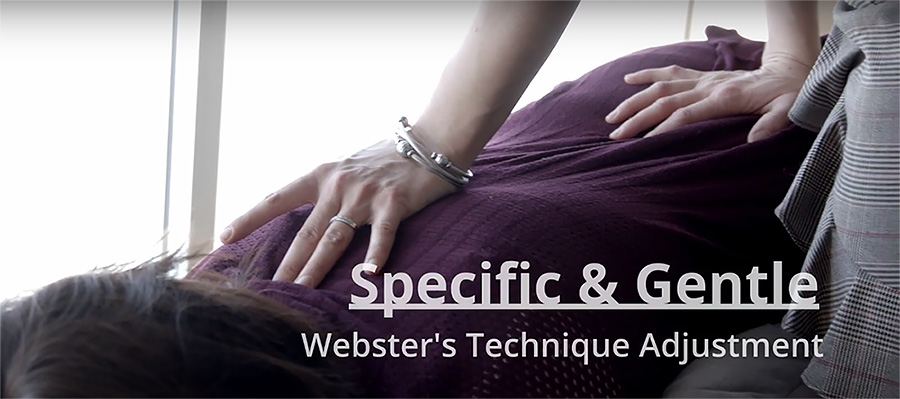 Webster's technique adjustment at Premier Chiropractic